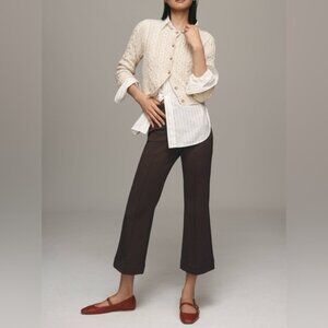 NWT Size XS Tall -The Margot Kick-Flare Pull on Pants by Maeve: Textured Edition
